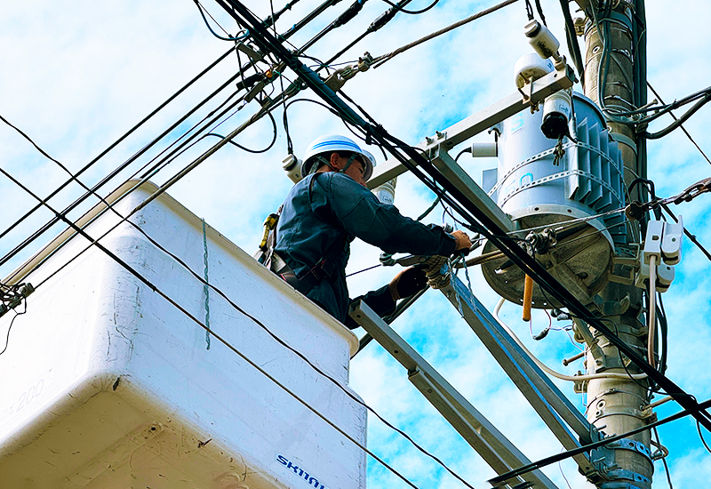 電柱配線工事